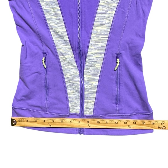 Ivivva Lululemon Girls Perfect Your Practice Full Zip Jacket Purple Size 14 - Picture 5 of 7